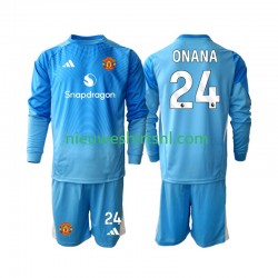 Manchester United Kind Shirt met Bedrukking Doelman Andre Onana 24 Thuis 2025-2026 Lange Mouw