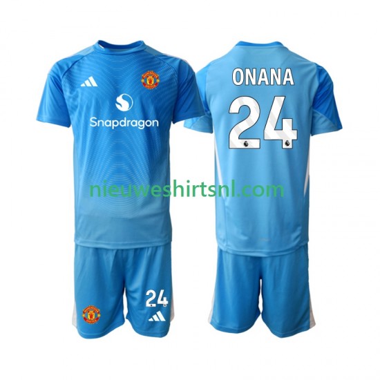 Manchester United Kind Shirt met Bedrukking Doelman Andre Onana 24 Thuis 2025-2026 Korte Mouw