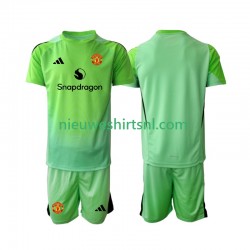 Manchester United Kind Shirt met Bedrukking Doelman Vierde 2025-2026 Korte Mouw