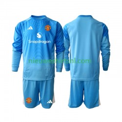Manchester United Kind Shirt met Bedrukking Doelman Thuis 2025-2026 Lange Mouw