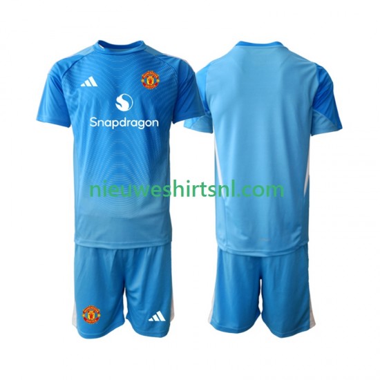 Manchester United Kind Shirt met Bedrukking Doelman Thuis 2025-2026 Korte Mouw