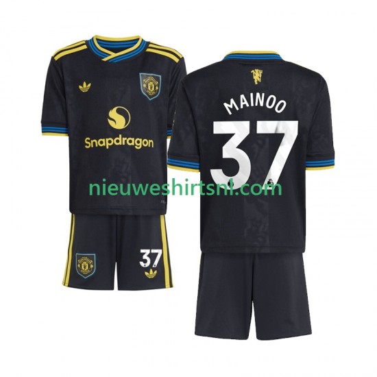 Manchester United Kind Shirt met Bedrukking Kobbie Mainoo 37 Derde 2025-2026 Korte Mouw