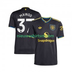 Manchester United Heren Shirt met Bedrukking Kobbie Mainoo 37 Derde 2025-2026 Korte Mouw