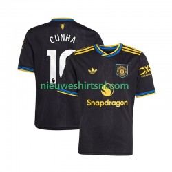Manchester United Heren Shirt met Bedrukking Matheus Cunha 10 Derde 2025-2026 Korte Mouw