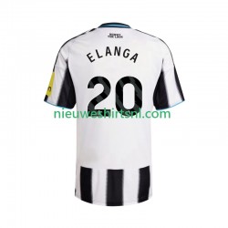 Newcastle United Heren Shirt met Bedrukking Elanga 20 Thuis 2025-2026 Korte Mouw