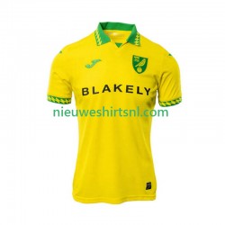 Norwich City Heren Shirt met Bedrukking Thuis 2025-2026 Korte Mouw