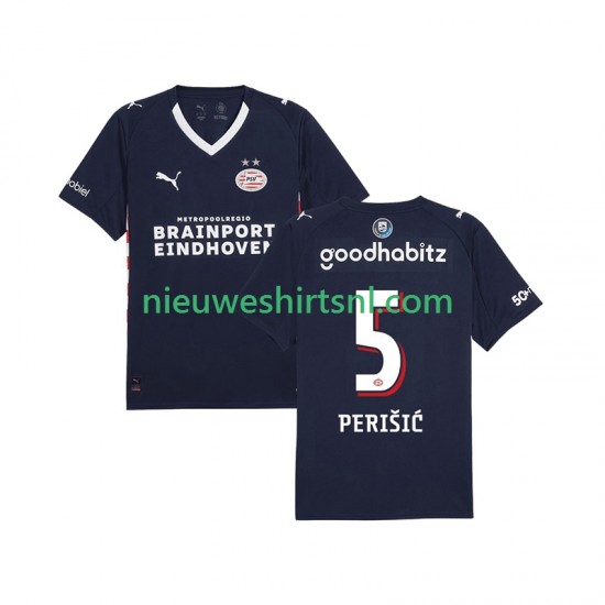 PSV Eindhoven Heren Shirt met Bedrukking Ivan Perisic 5 Uit 2025-2026 Korte Mouw
