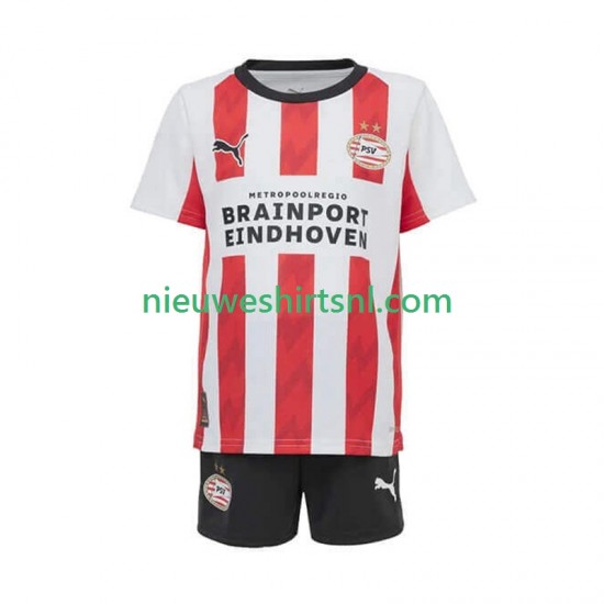 PSV Eindhoven Kind Shirt met Bedrukking Thuis 2025-2026 Korte Mouw