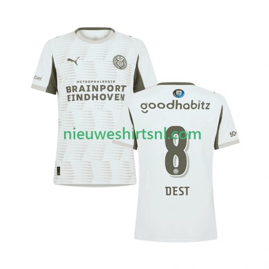 PSV Eindhoven Heren Shirt met Bedrukking Sergino Dest 8 Derde 2025-2026 Korte Mouw