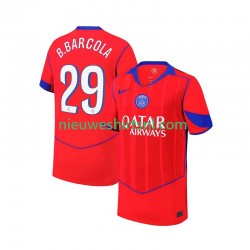 Paris Saint-Germain Heren Shirt met Bedrukking Bradley Barcola 29 Derde 2025-2026 Korte Mouw