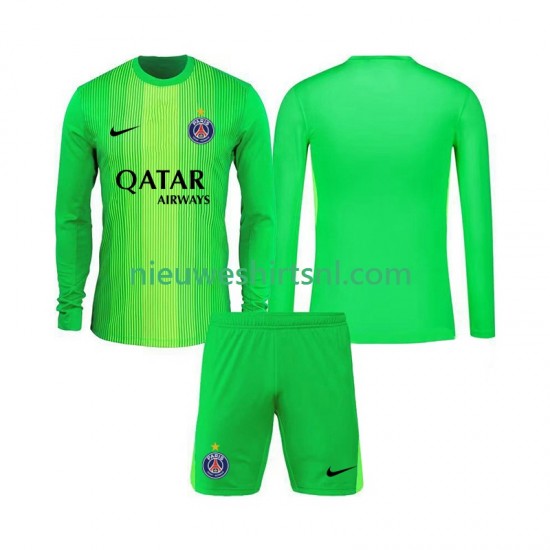 Paris Saint-Germain Kind Shirt met Bedrukking Doelman Uit 2025-2026 Lange Mouw