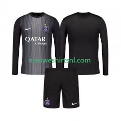 Paris Saint-Germain Kind Shirt met Bedrukking Doelman Thuis 2025-2026 Lange Mouw