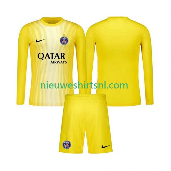 Paris Saint-Germain Kind Shirt met Bedrukking Doelman Derde 2025-2026 Lange Mouw