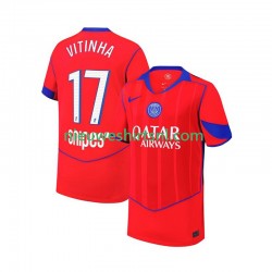 Paris Saint-Germain Kind Shirt met Bedrukking Khvicha Kvaratskhelia 7 Derde 2025-2026 Korte Mouw