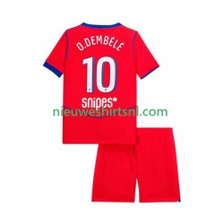 Paris Saint-Germain Kind Shirt met Bedrukking Ousmane Dembele 10 Derde 2025-2026 Korte Mouw