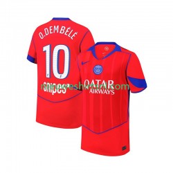 Paris Saint-Germain Heren Shirt met Bedrukking Ousmane Dembele 10 Derde 2025-2026 Korte Mouw
