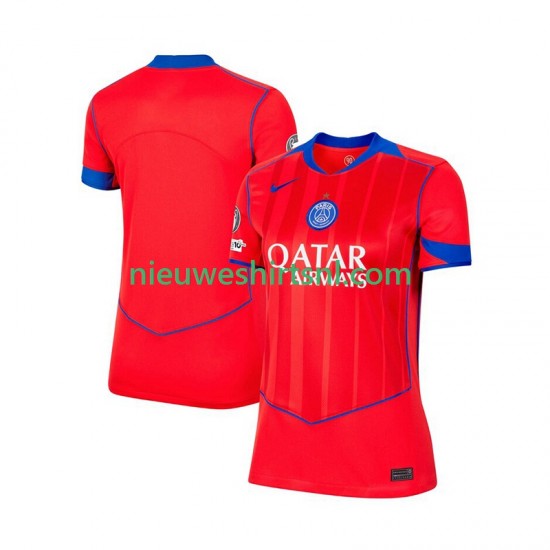 Paris Saint-Germain Dames Shirt met Bedrukking Derde 2025-2026 Korte Mouw