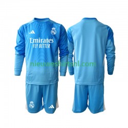 Real Madrid Kind Shirt met Bedrukking Doelman Thuis 2025-2026 Lange Mouw