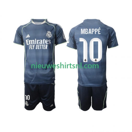 Real Madrid Kind Shirt met Bedrukking Mbappé Kylian 10 Uit 2025-2026 Korte Mouw