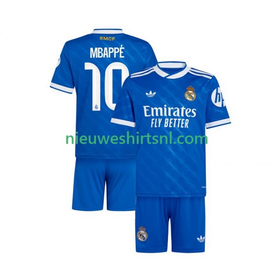 Real Madrid Kind Shirt met Bedrukking Mbappé Kylian 10 Derde 2025-2026 Korte Mouw