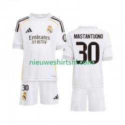 Real Madrid Kind Shirt met Bedrukking Mastantuono 30 Thuis 2025-2026 Korte Mouw