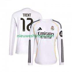 Real Madrid Heren Shirt met Bedrukking Trent Alexander-Arnold 12 Thuis 2025-2026 Lange Mouw