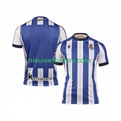 Real Sociedad Heren Shirt met Bedrukking Thuis 2025-2026 Korte Mouw