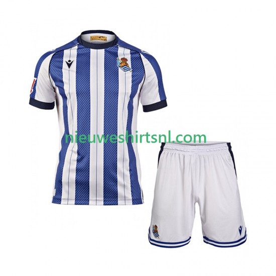 Real Sociedad Kind Shirt met Bedrukking Thuis 2025-2026 Korte Mouw