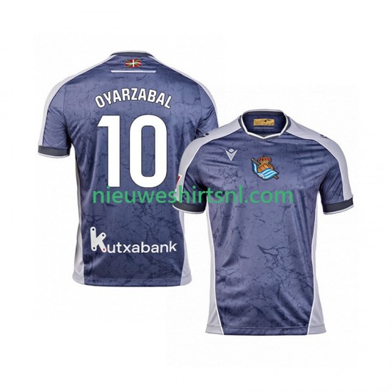 Real Sociedad Heren Shirt met Bedrukking Mikel Oyarzabal 10 Uit 2025-2026 Korte Mouw