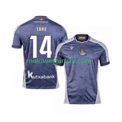 USA Real Sociedad Heren Shirt met Bedrukking Takef Kubo 14 Uit 2025-2026 Korte Mouw