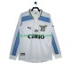 SS Lazio Heren Shirt met Bedrukking 2000 Retro Uit 1999 Lange Mouw