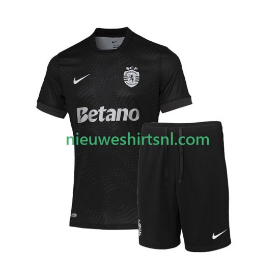 Sporting CP Kind Shirt met Bedrukking Uit 2025-2026 Korte Mouw