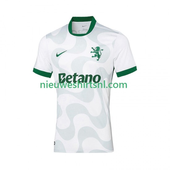 Sporting CP Heren Shirt met Bedrukking Vierde 2025-2026 Korte Mouw