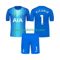 Tottenham Hotspur Kind Shirt met Bedrukking Doelman Guglielmo Vicario 1 Uit 2025-2026 Korte Mouw