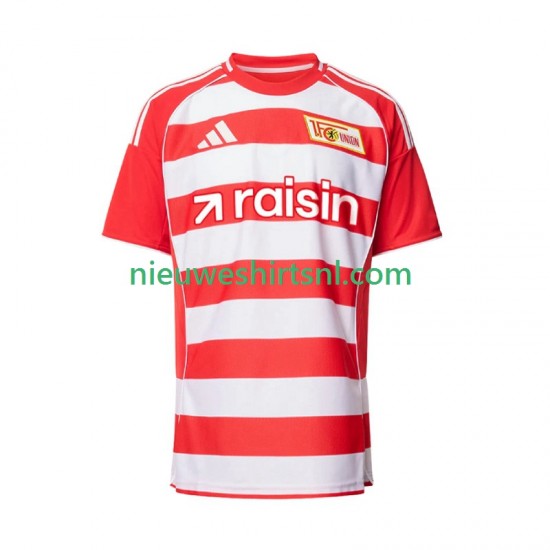 Heren Shirt met Bedrukking Union Berlin Thuis 2025-2026 Korte Mouw