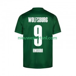 VfL Wolfsburg Heren Shirt met Bedrukking Mohamed Amoura 9 Thuis 2025-2026 Korte Mouw