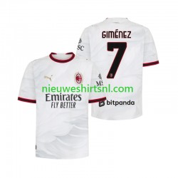 AC Milan Heren Shirt met Bedrukking Gimenez 7 Uit 2026-2027 Korte Mouw