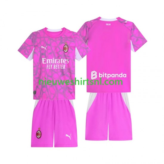 AC Milan Kind Shirt met Bedrukking Doelman Uit 2026-2027 Korte Mouw