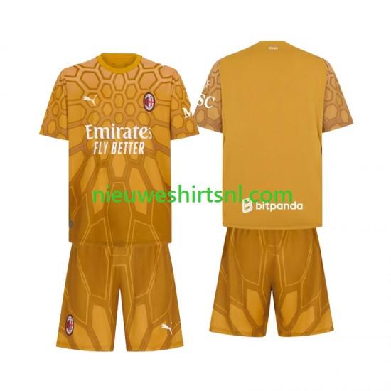 AC Milan Kind Shirt met Bedrukking Doelman Thuis 2026-2027 Korte Mouw