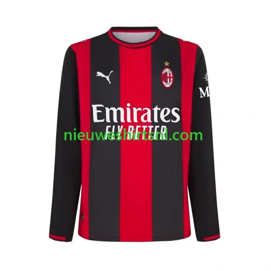 AC Milan Heren Shirt met Bedrukking Thuis 2026-2027 Lange Mouw