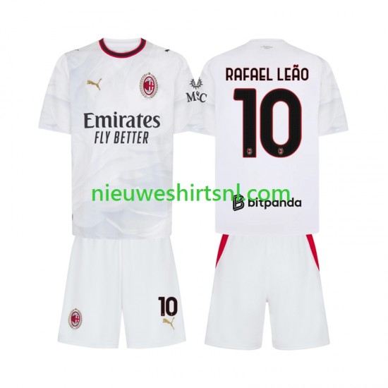 AC Milan Kind Shirt met Bedrukking Rafael Leao 10 Uit 2026-2027 Korte Mouw