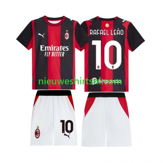 AC Milan Kind Shirt met Bedrukking Rafael Leao 10 Thuis 2026-2027 Korte Mouw