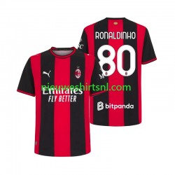 AC Milan Heren Shirt met Bedrukking Ronaldinho 80 Thuis 2026-2027 Korte Mouw