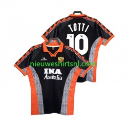 AS Roma Heren Shirt met Bedrukking Totti 10 1998 Retro Derde 1999 Korte Mouw