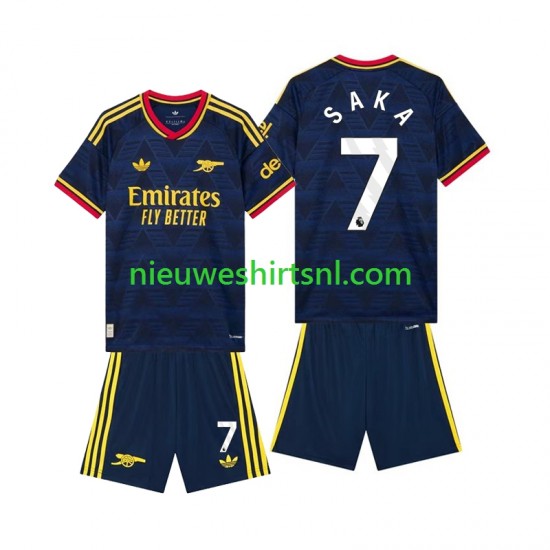 Arsenal Kind Shirt met Bedrukking Bukayo Saka 7 Uit 2026-2027 Korte Mouw