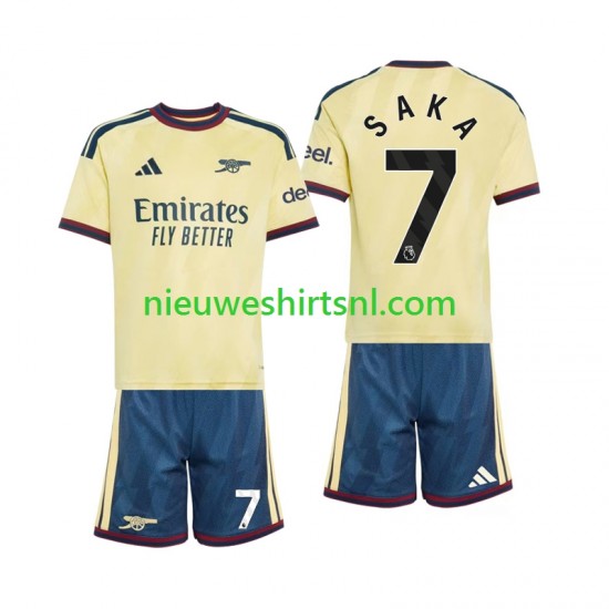 Arsenal Kind Shirt met Bedrukking Bukayo Saka 7 Derde 2026-2027 Korte Mouw