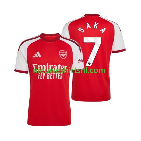 Arsenal Heren Shirt met Bedrukking Bukayo Saka 7 Thuis 2026-2027 Korte Mouw