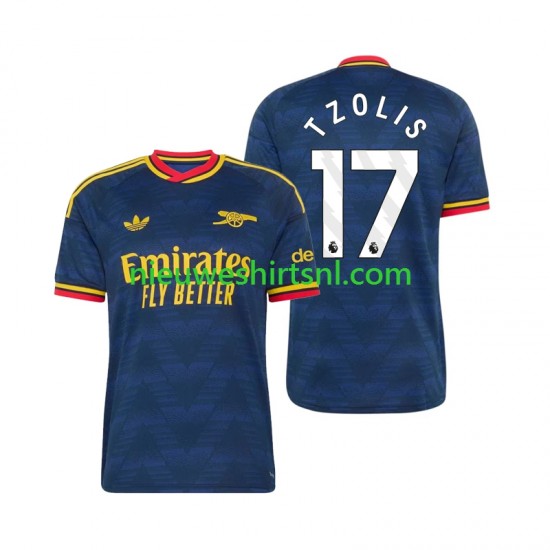 Arsenal Heren Shirt met Bedrukking Christos Tzolis 17 Uit 2026-2027 Korte Mouw