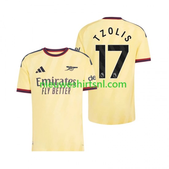 Arsenal Heren Shirt met Bedrukking Christos Tzolis 17 Derde 2026-2027 Korte Mouw