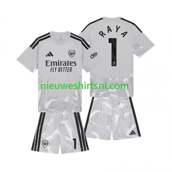 Arsenal Kind Shirt met Bedrukking Doelman David Raya 1 Thuis 2026-2027 Korte Mouw